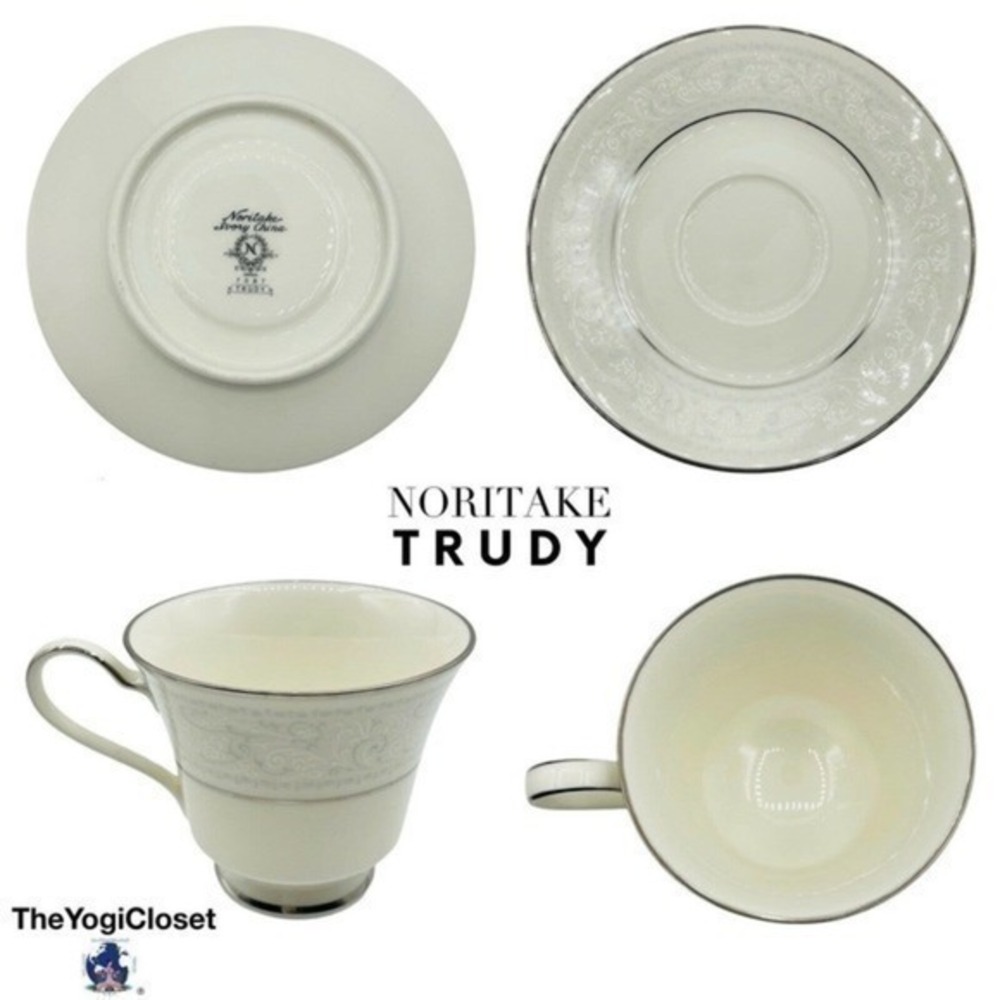 Tea Cup + Saucer Noritake Trudy | 2 pc Set | Home Dining